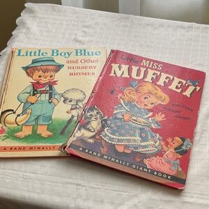 Rand McNally Nursery Rhymes Book Set - Little Boy Blue & Little Miss Muffet